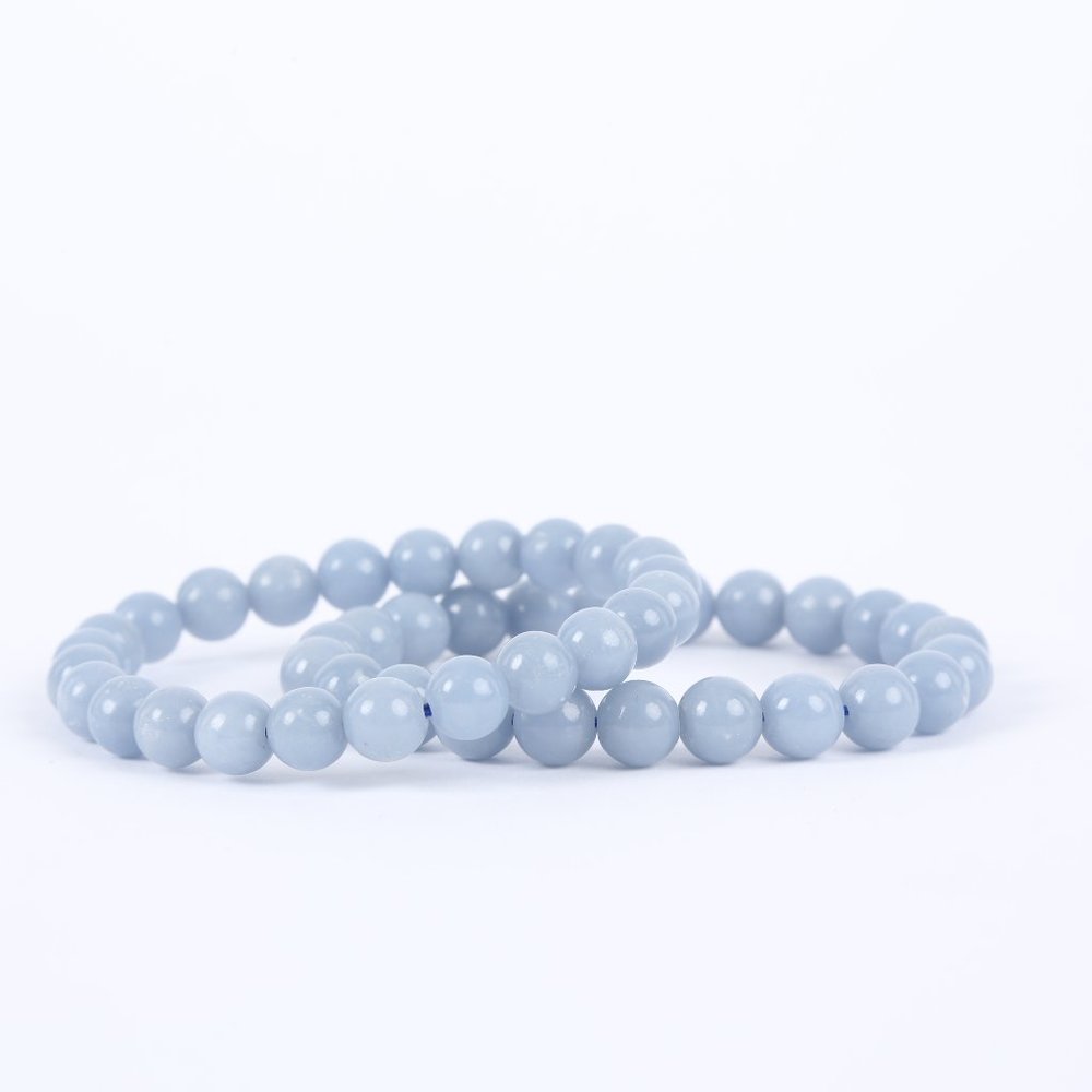 Angelite Bracelet (Medium beads)